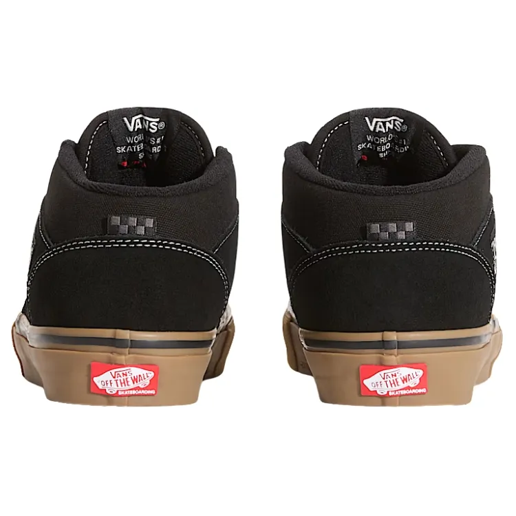 Vans Skate Half Cab Black Gum White Shoes [Size: US 9]