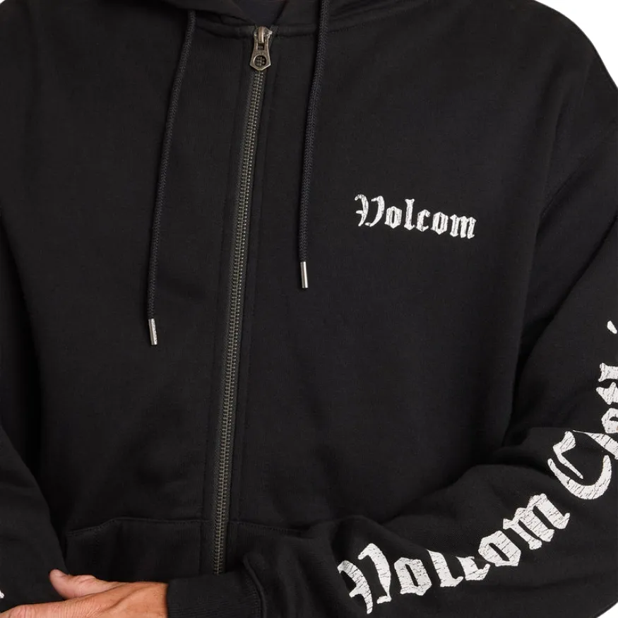 Volcom Core Gnar Black Zip Hoodie [Size: L]