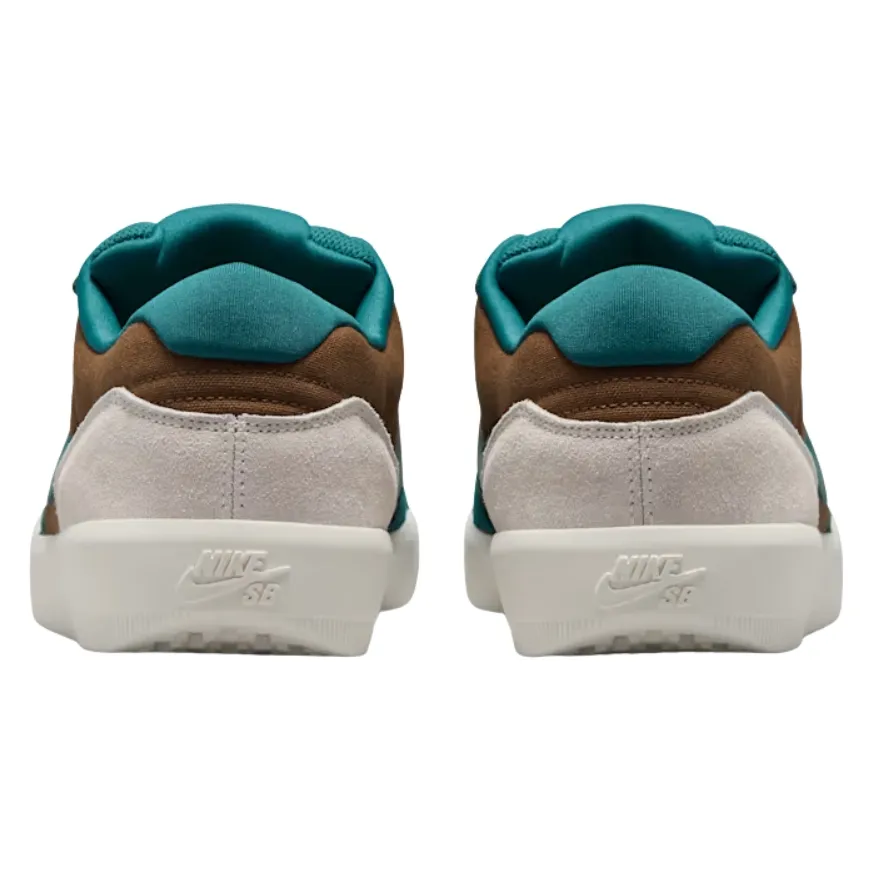 Nike SB Force 58 Mosswood Brown Sail Teal Mens Skate Shoes [Size: US 9]