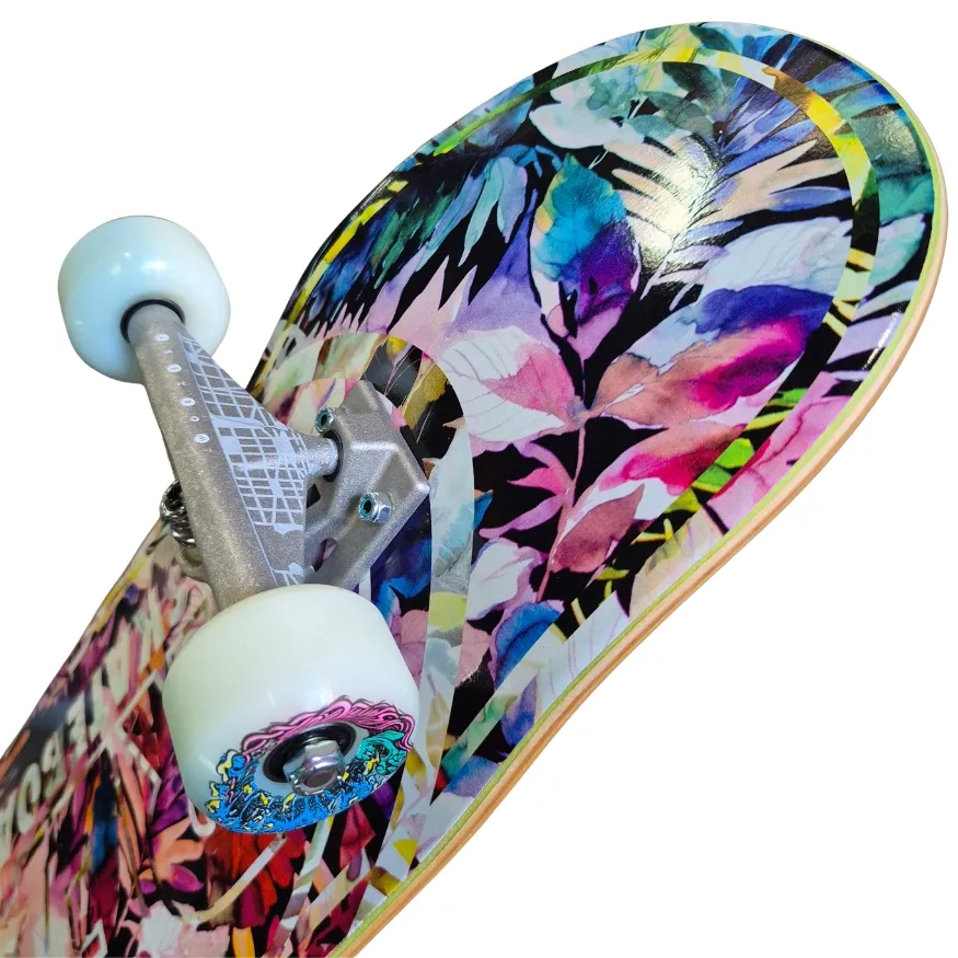 Kick Push Real Tropical Oval 8.25 Custom Complete Skateboard