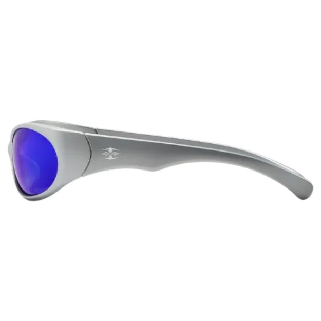 Ritual Vision Demon Speed Matte Chrome Blue Reflective Polarised Sunglasses