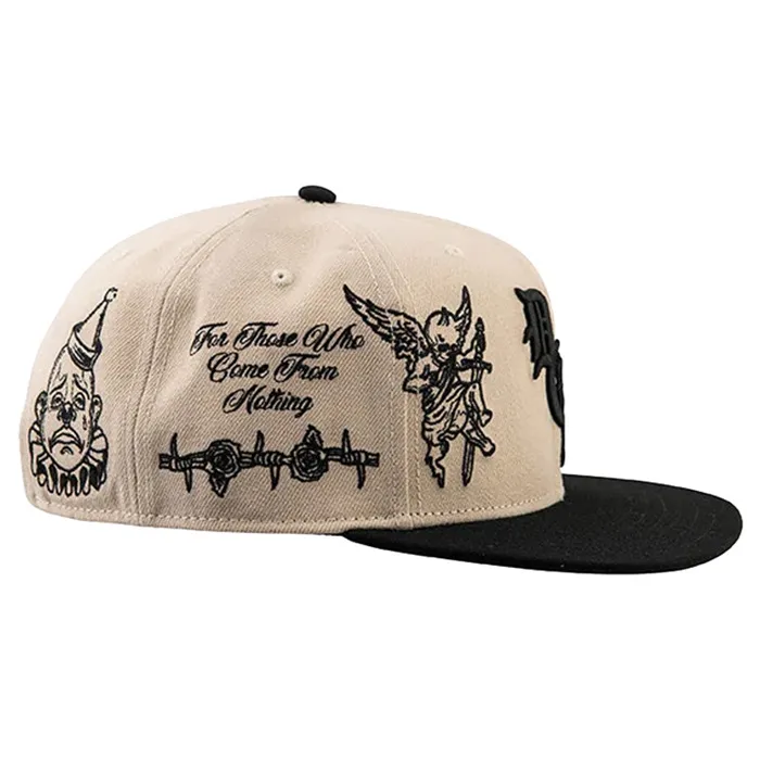 DGK Clownin Natural Black Snapback Hat