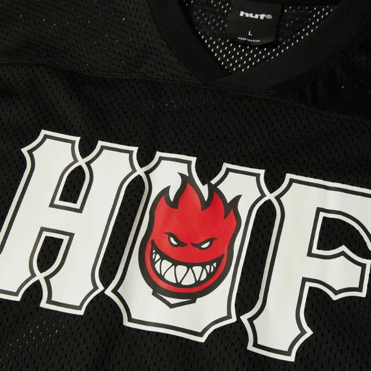 HUF X Spitfire End Zone Black Jersey [Size: L]