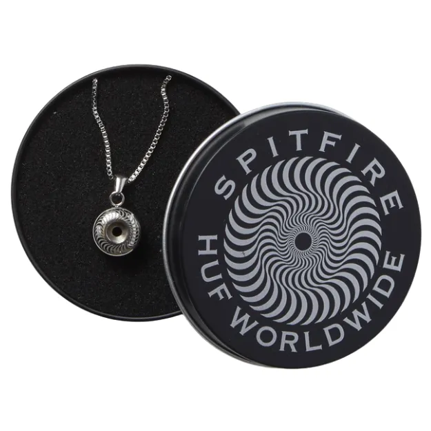 HUF X Spitfire Classic Silver Pendant