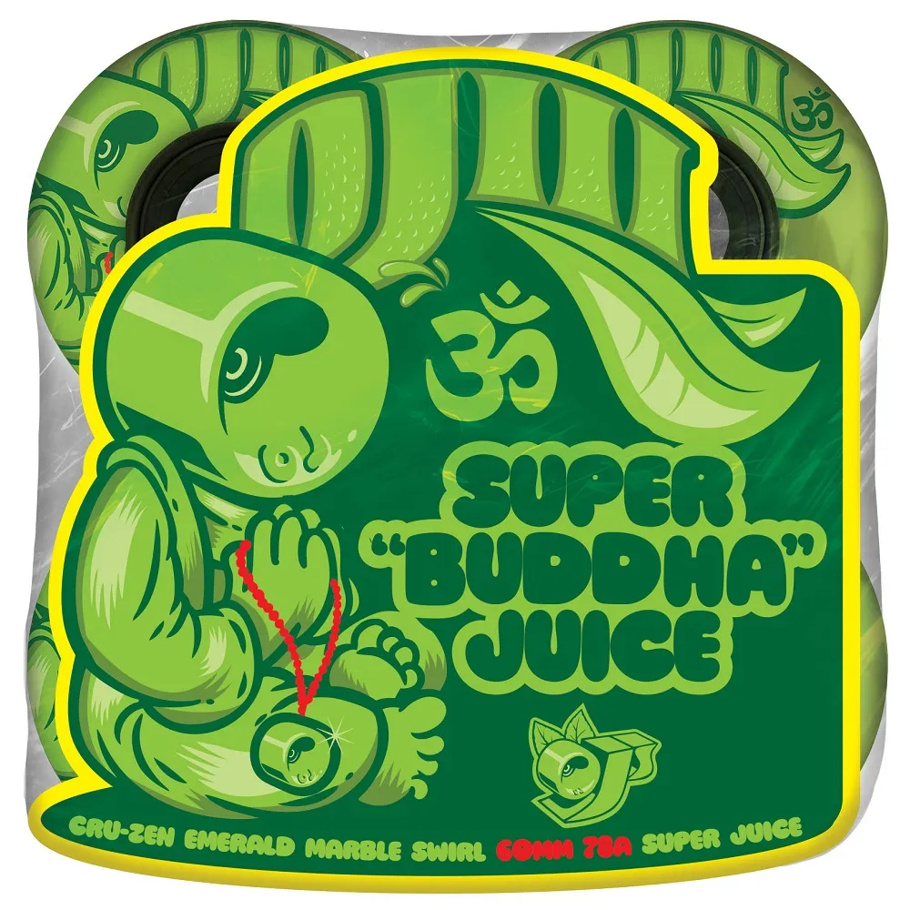 OJ Cruzen Super Juice Emerald Marble Swirl 78A 60mm Skateboard Wheels