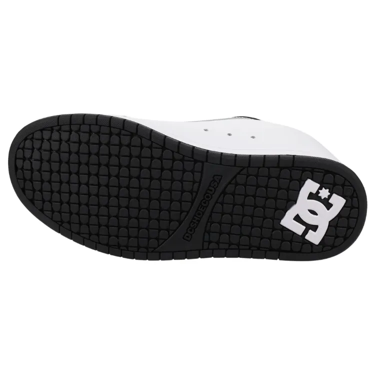 DC Court Graffik White Black Black Mens Skate Shoes [Size: US 9]