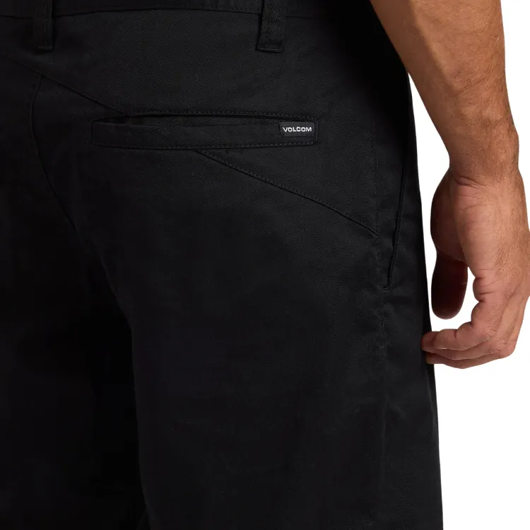 Volcom Frickin Modern Black Chino Shorts [Size: 32]