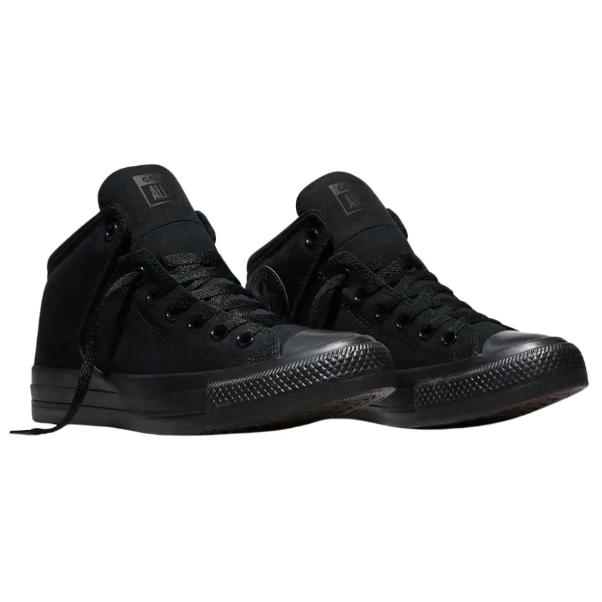 Converse Chuck Taylor All Star High Street Mid Black Black Black Shoes [Size: US 9]