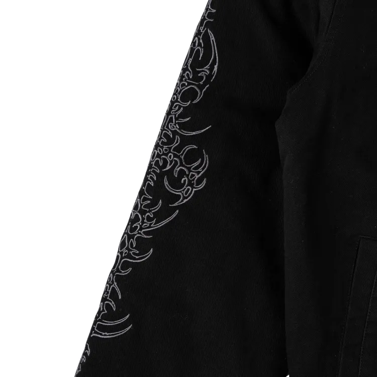 Welcome Skateboards Epoch Twill Harrington Black Jacket [Size: L]