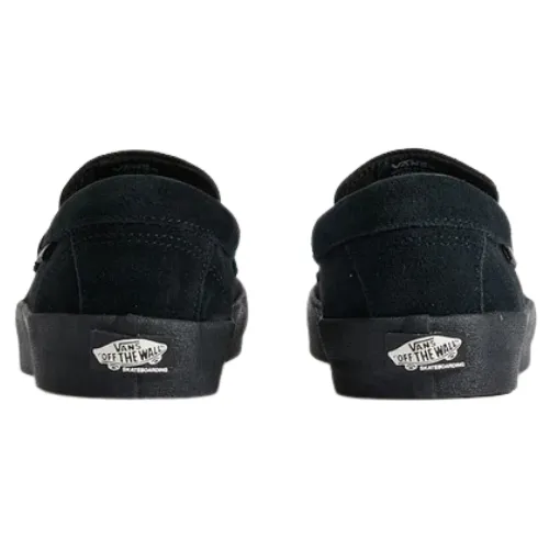 Vans Skate Loafer Suede Black Black Shoes [Size: US 10]