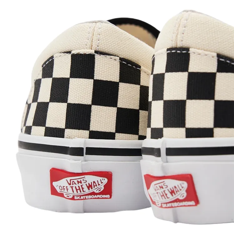 Vans Skate Slip On Checkerboard Black Off White Shoes [Size: US 8]