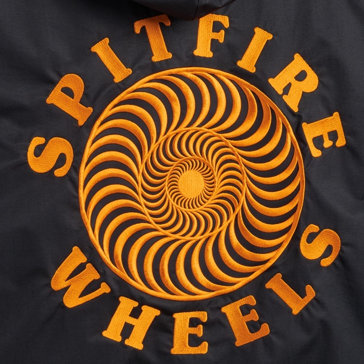 Spitfire OG Classic Black Orange Nylon Jacket [Size: S]