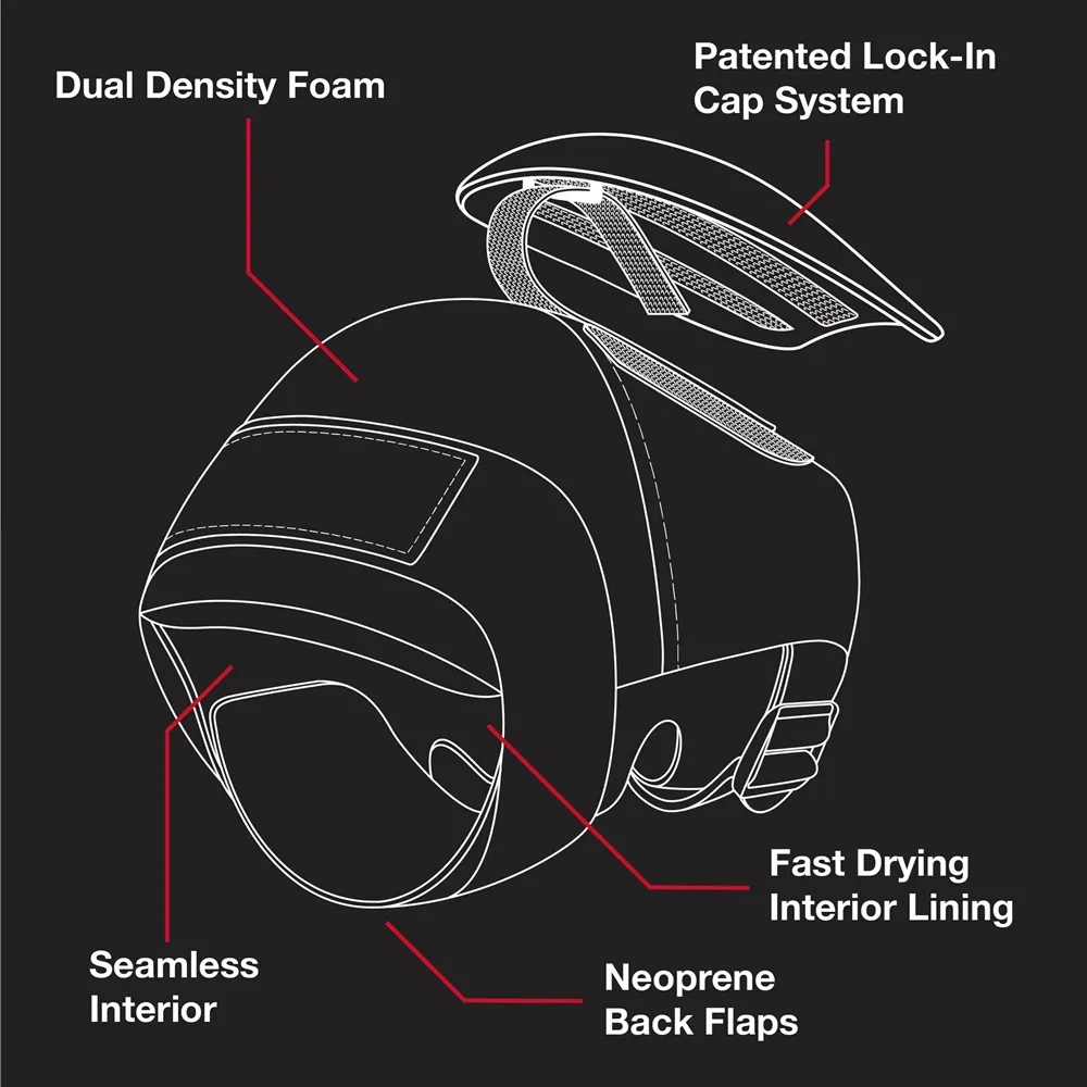 Protec Vert Black Protective Knee Pads [Size: XS]