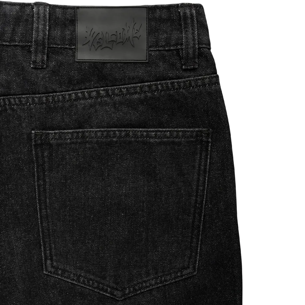 Welcome Skateboards Immortal Loose Straight Washed Black Denim Pants [Size: 30]