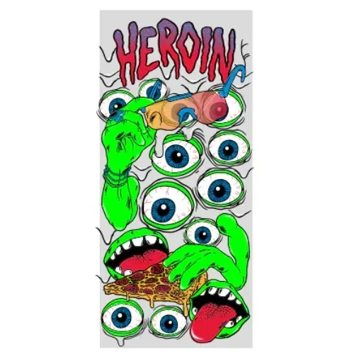 Heroin Mutate Or Die Sticker [Colour: 1]