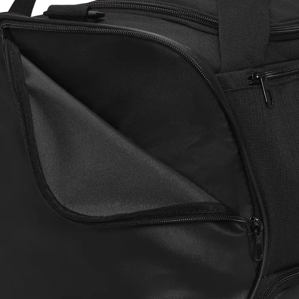 Nike Brasilia 9.5 Black White Medium Training Duffel Bag