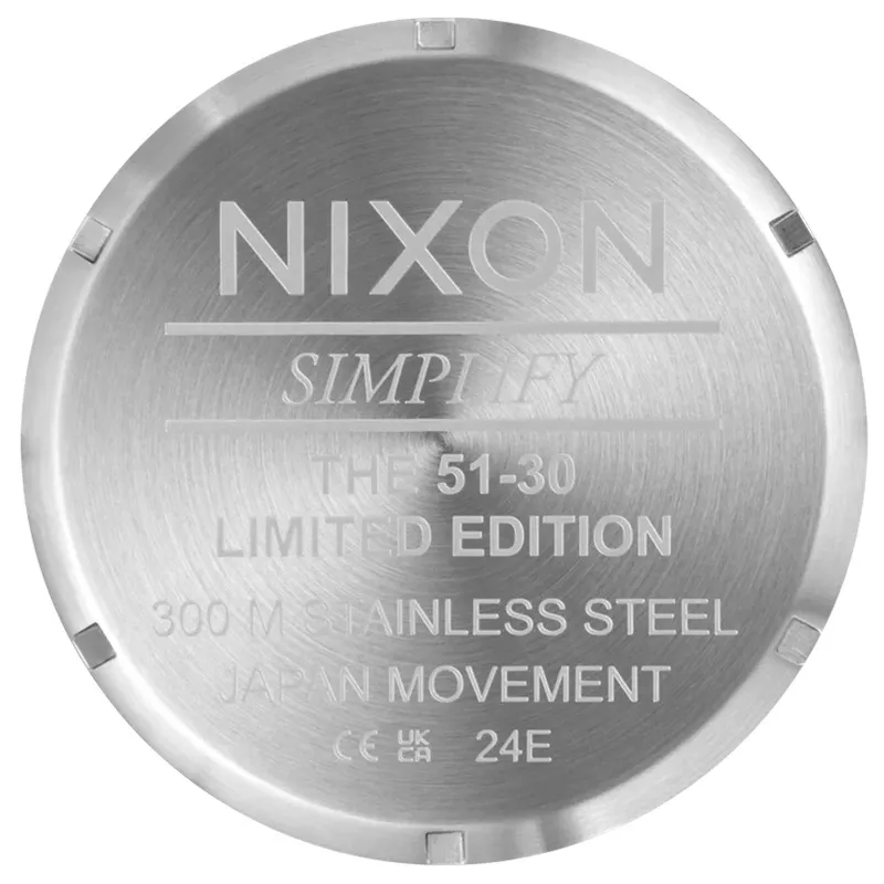 Nixon 51-30 Silver Denim Watch
