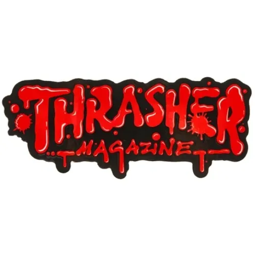 Thrasher Wet Paint Sticker [Colour: Green]