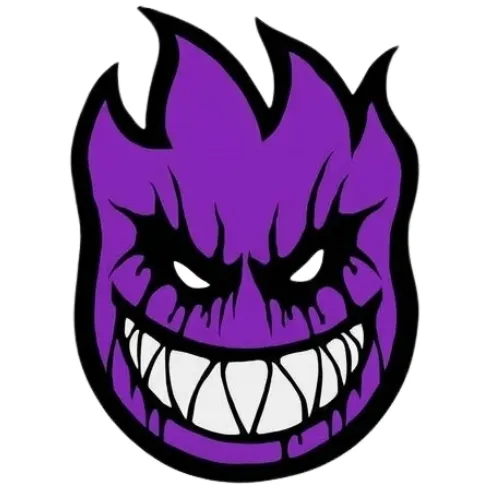 Spitfire Bighead Deathmask II Sticker [Colour: Silver]