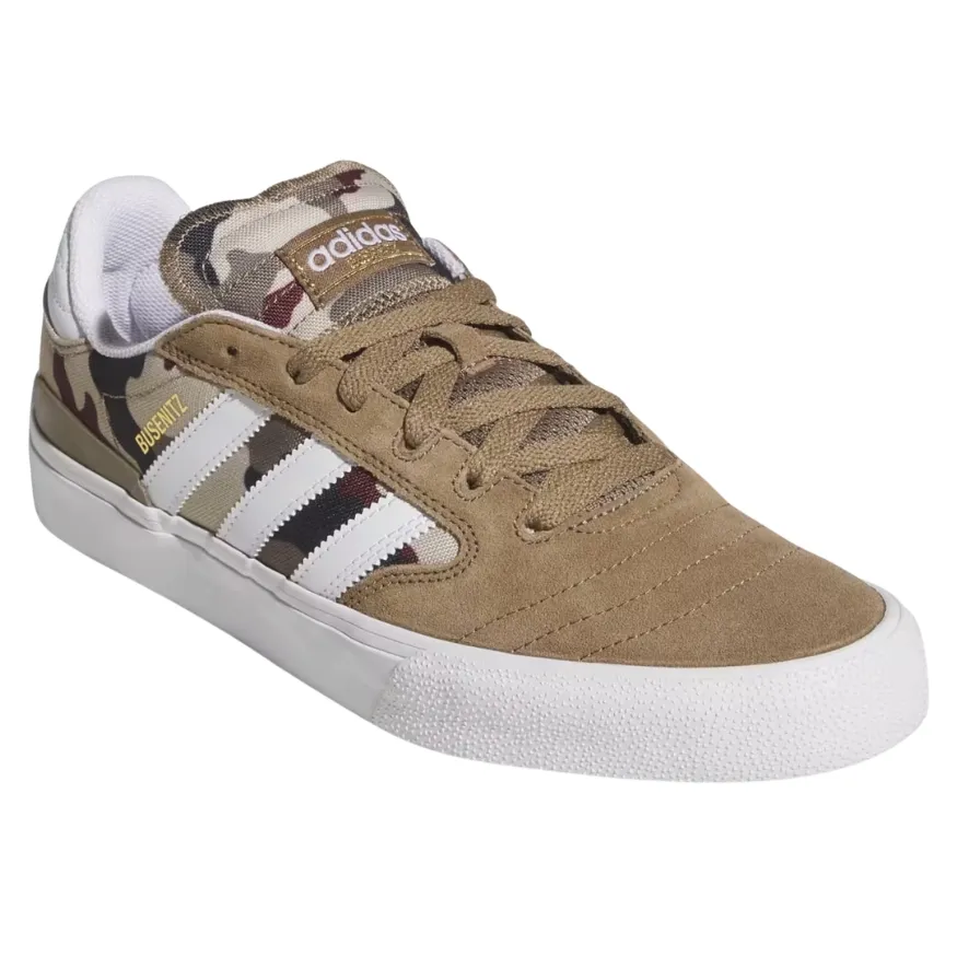 Adidas Busenitz Vulc II Khaki Six Cloud White Aurora Ink Shoes [Size: US 9]