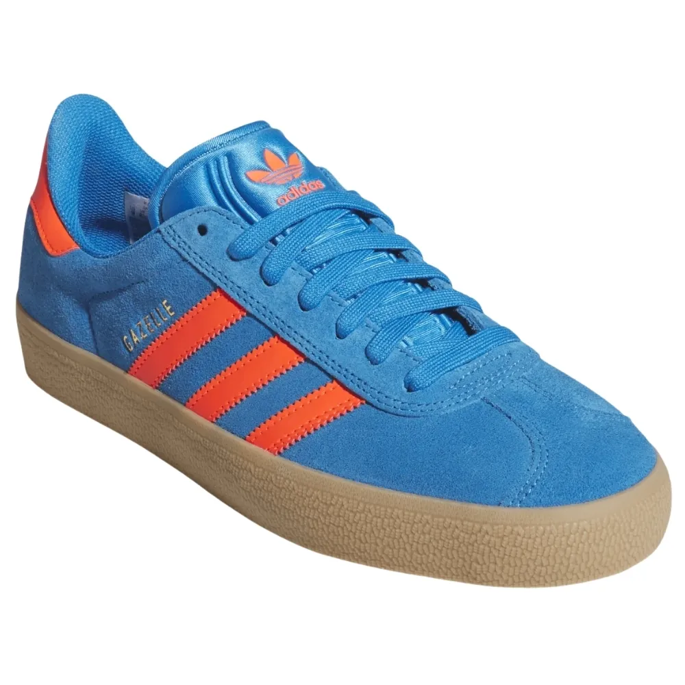 Adidas Gazelle ADV Bright Blue Solar Gum Shoes [Size: US 9]