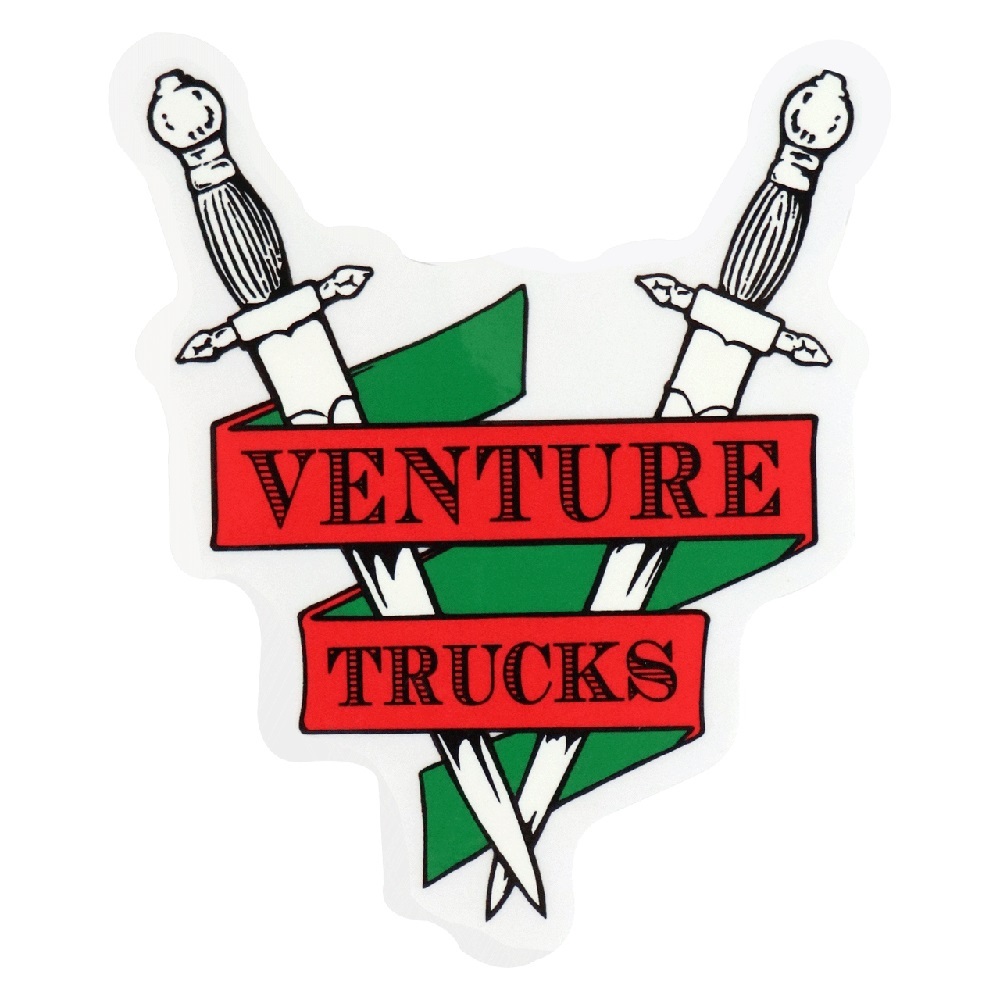 Venture Truck Crest Skateboard Sticker [Colour: Orange Blue]