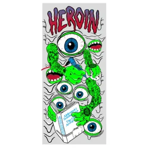 Heroin Mutate Or Die Sticker [Colour: 1]