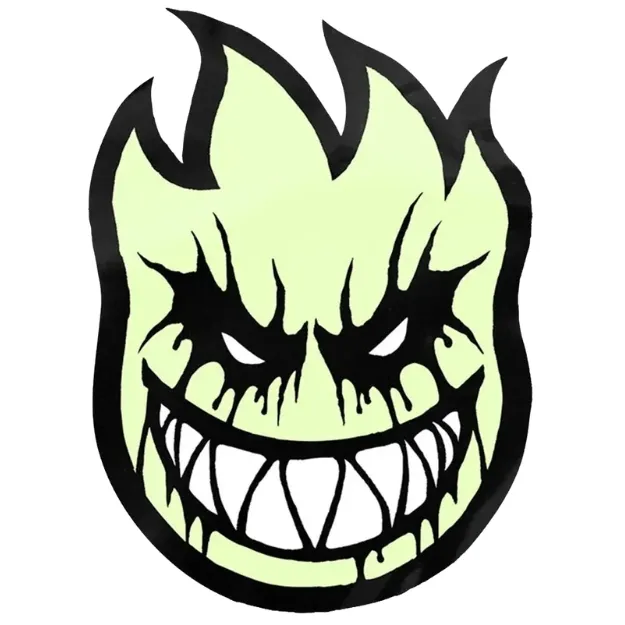 Spitfire Bighead Deathmask II Sticker [Colour: Silver]