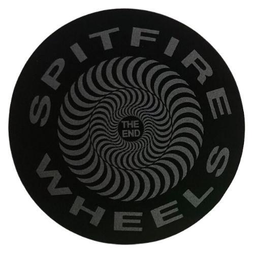 Spitfire Classic Swirl Medium Skateboard Sticker [Colour: Black Red]
