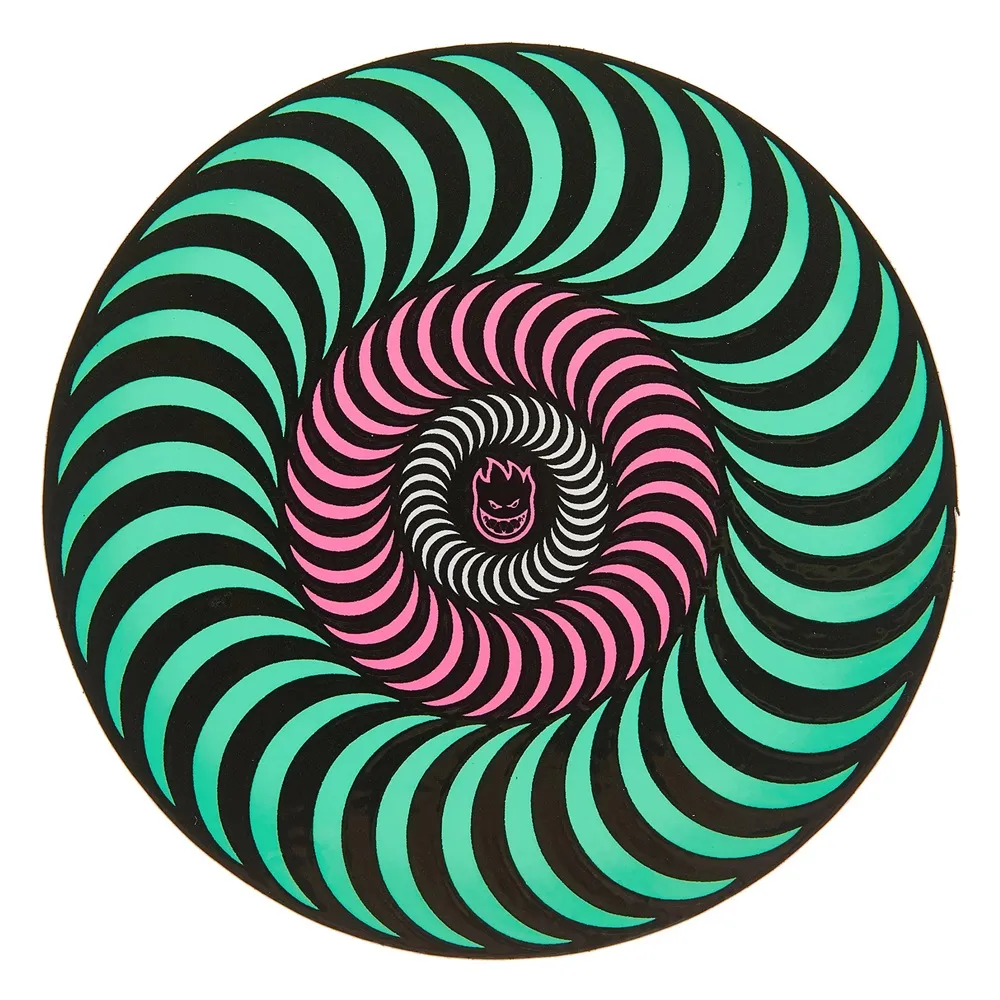 Spitfire Tri-Col Swirl Sticker [Colour: Blue]