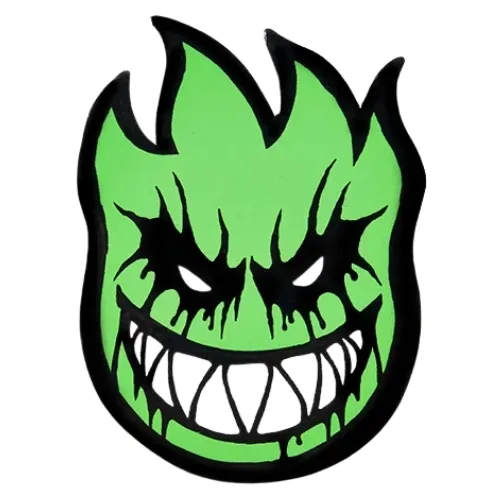 Spitfire Bighead Deathmask II Sticker [Colour: Silver]
