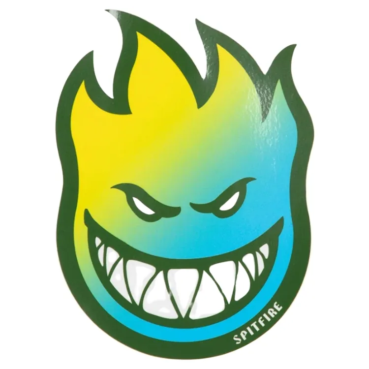 Spitfire Bighead Fade Medium Sticker [Colour: Blue Red]