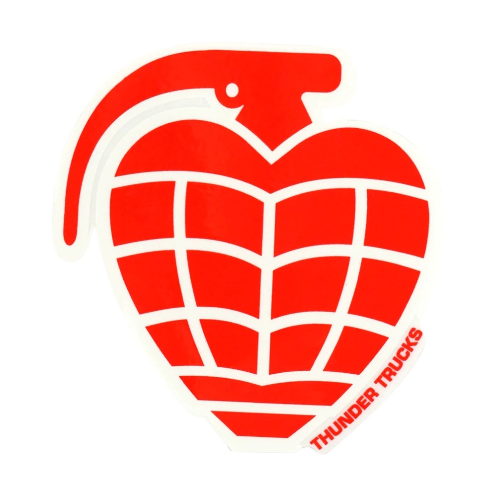 Thunder Trucks Grenade Diecut Small Skateboard Sticker [Colour: Green Black]