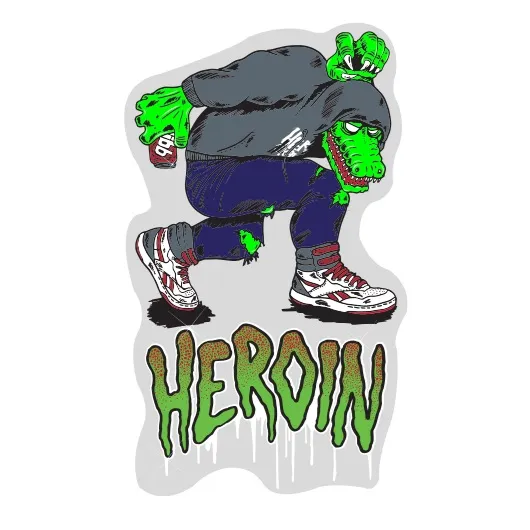 Heroin Eye Crusher Sticker [Colour: 1]