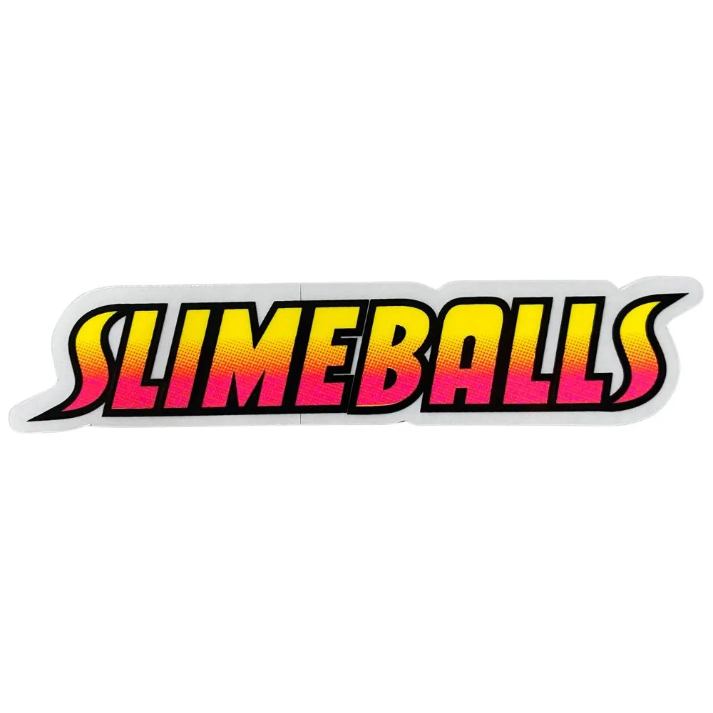 Slime Balls Strip 4 Inch Sticker [Colour: Yellow]