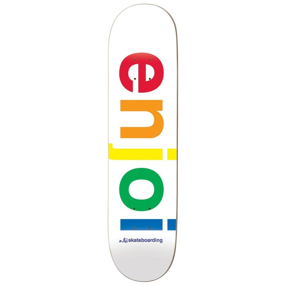Enjoi Skateboard Deck Spectrum White 9