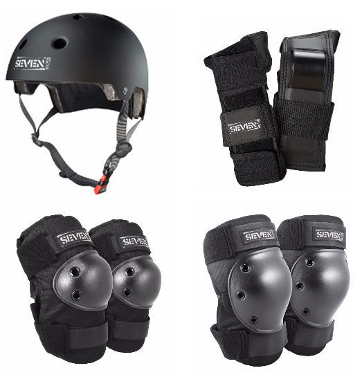 Bullet Combo Skate/Cycle Junior Protective Pad Set Skates, Skateboards