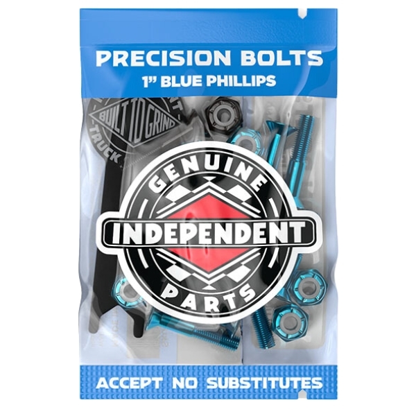Independent Phillips 1 Inch Blue Black Skateboard Hardware