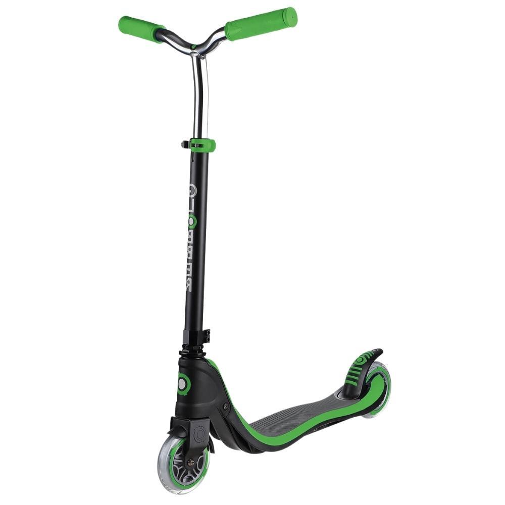 Globber 2 Wheel Flow 125 Black Neon Green Scooter