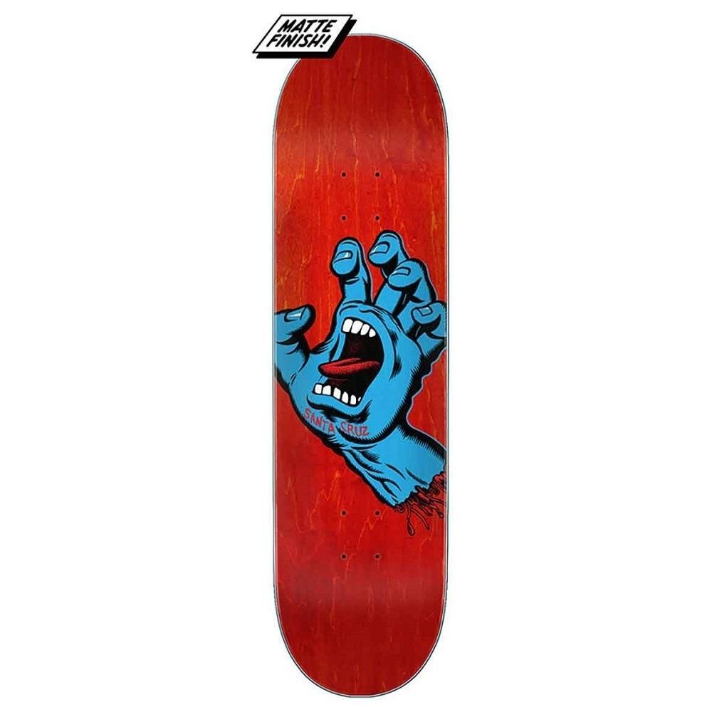 Santa Cruz Screaming Hand Red 8.0 Skateboard Deck