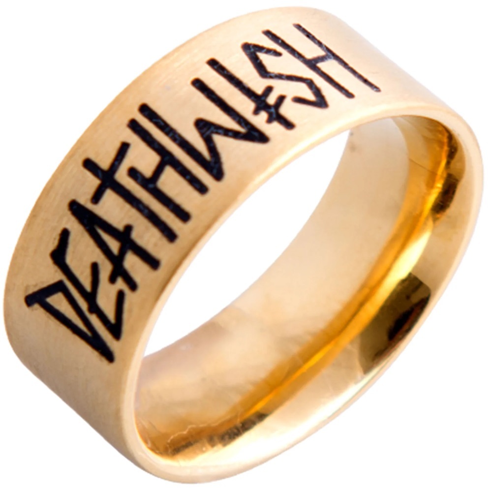 Deathwish Deathspray Gold Medium Ring