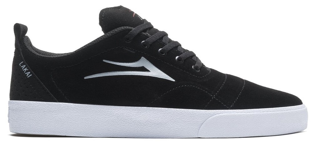 Lakai Bristol Black Grey Suede Mens Skate Shoes [Size: US 7]