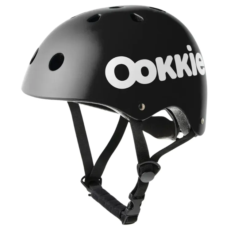 Ookkie Kids Black Certified Helmet