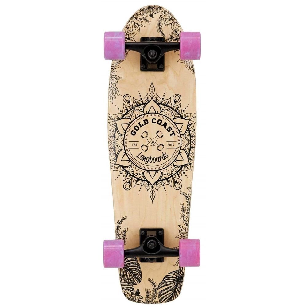 Gold Coast Longboards Aloha Pink Cruiser Skateboard