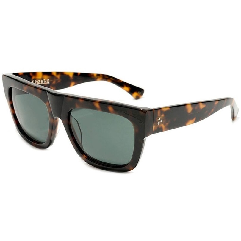Epokhe Nopa Tortoise Gloss Green Sunglasses