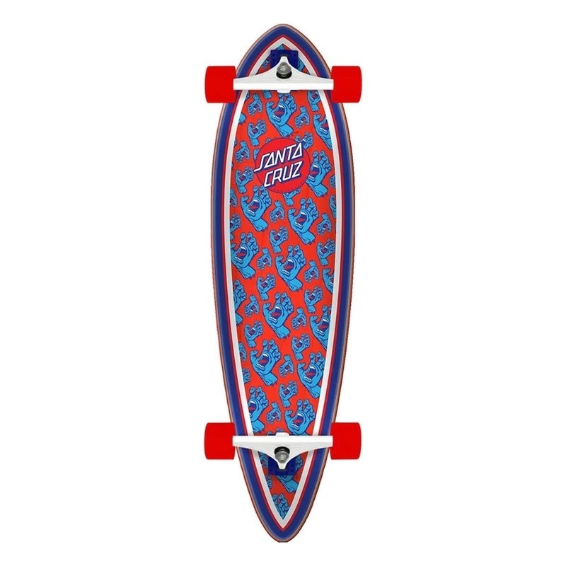 Santa Cruz Hands All Over Pintail 33 Longboard Skateboard