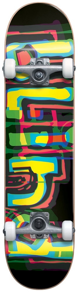 Blind Logo Glitch Black FP Multi 7.875 Complete Skateboard