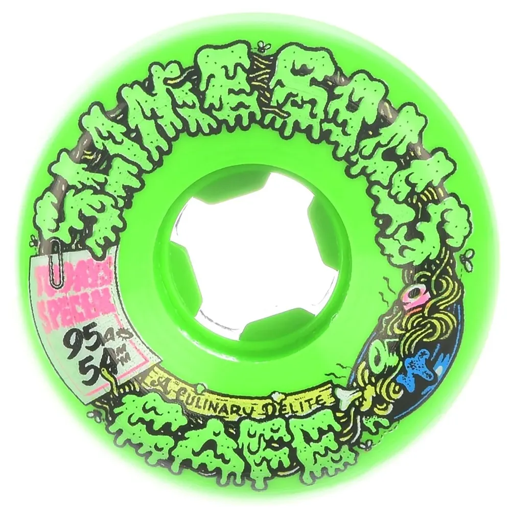 Slime Balls Double Take Cafe Vomit Mini Green Black 97A 53mm Skateboard Wheels