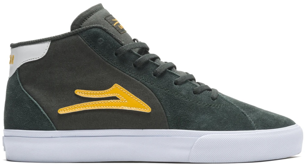 Lakai Flaco 2 Mid Olive Yellow Mens Skate Shoes [Size: US 8]