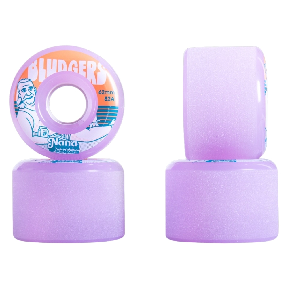Nana Bludgers Lavender Rinse 82A 62mm Skateboard Wheels